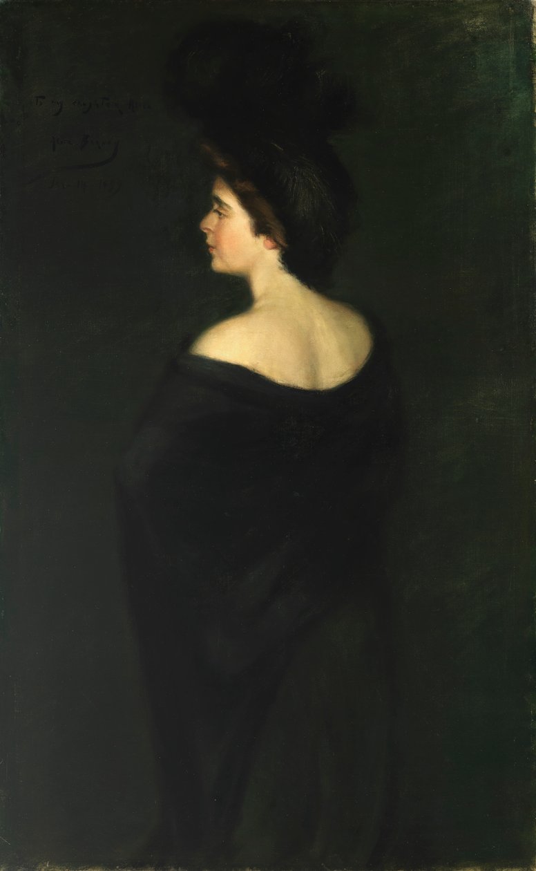 Laura in Schwarz, 1899 von Alice Pike Barney