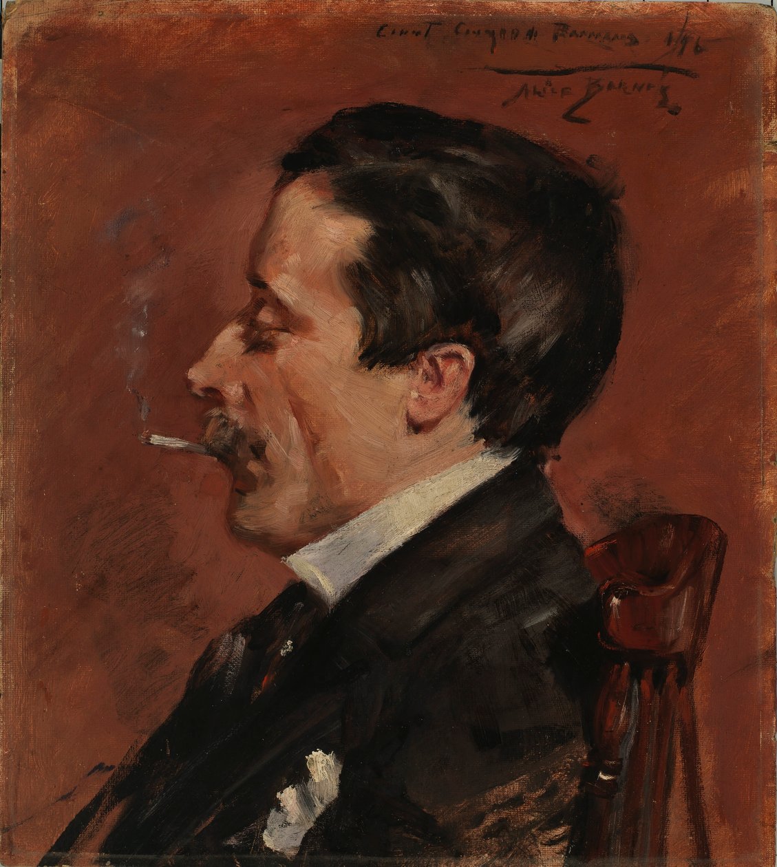 Mann mit Zigarette von Alice Pike Barney
