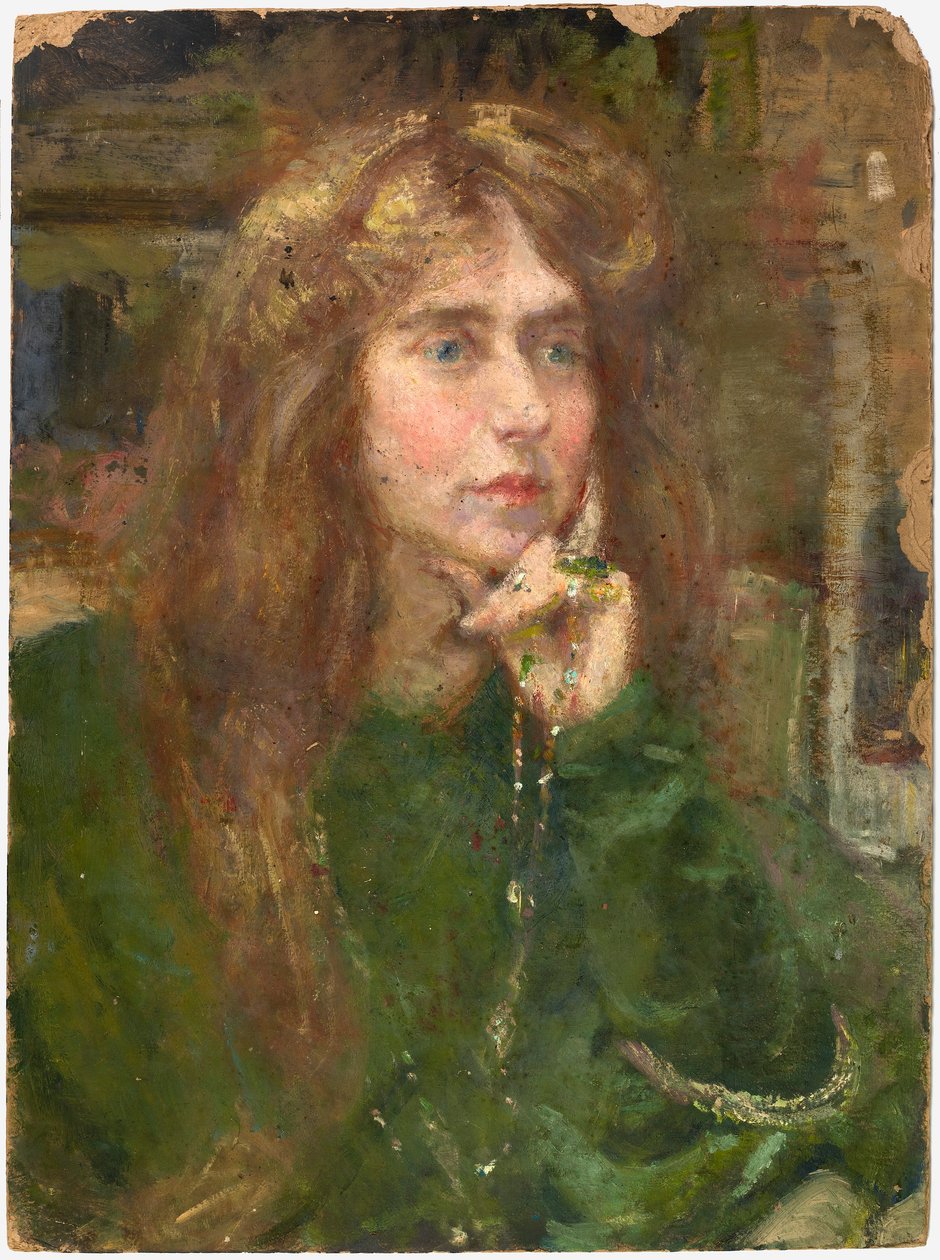 Natalie mit Halskette von Alice Pike Barney