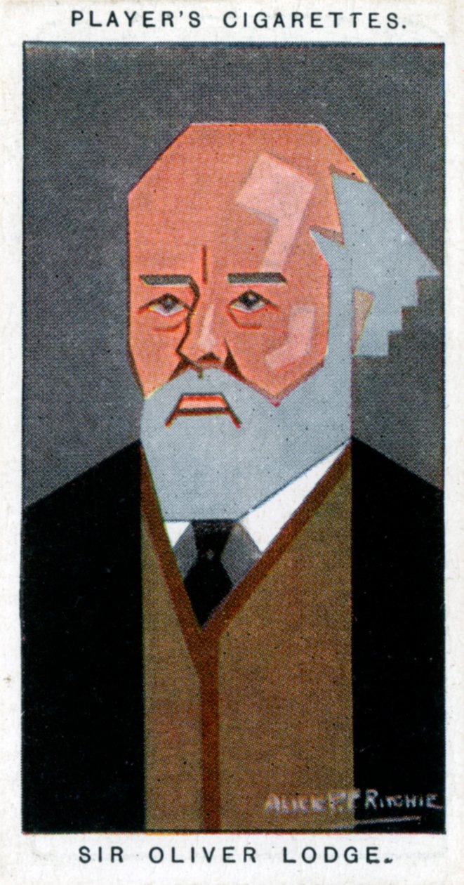 Sir Oliver Lodge, britischer Physiker, 1926 von Alick P. F. Ritchie