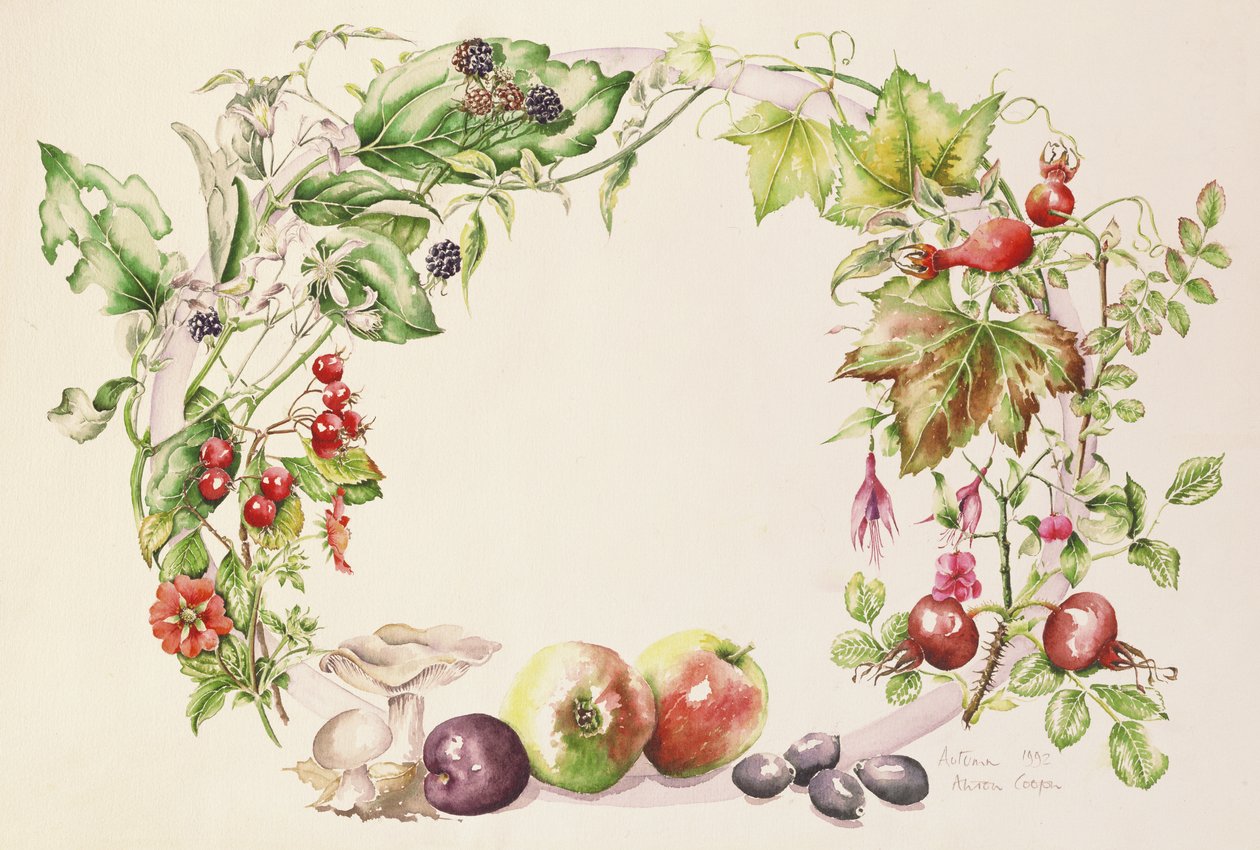Herbstgirlande von Alison Cooper