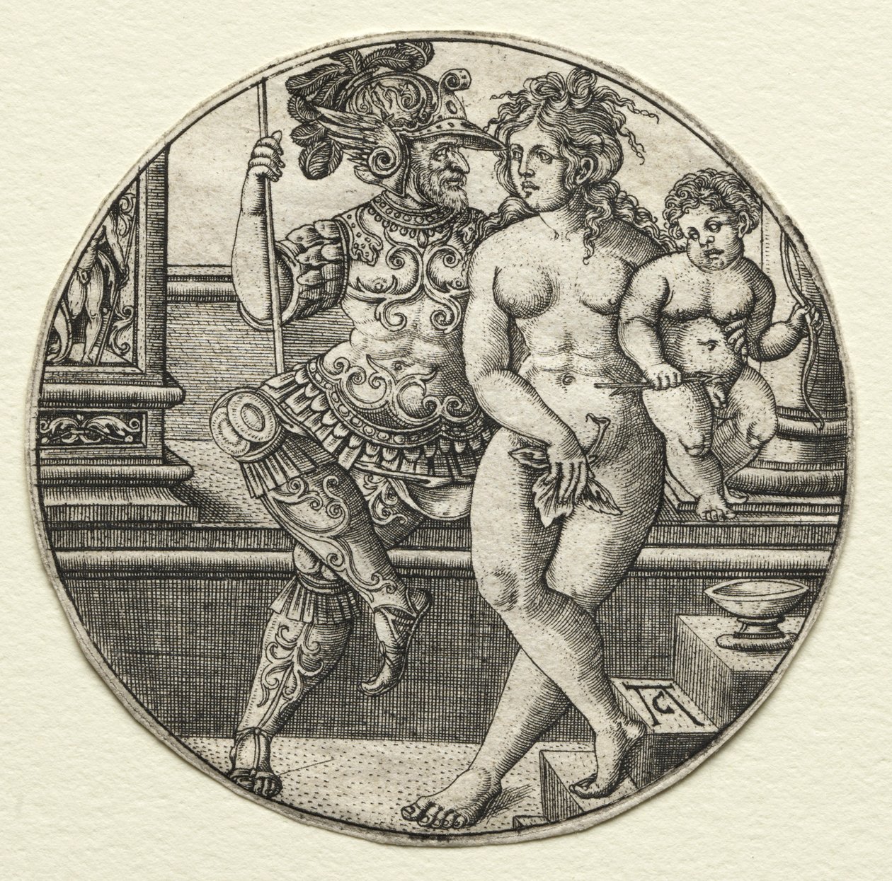 Mars, Venus und Amor, 1520er Jahre von Allaert Claesz