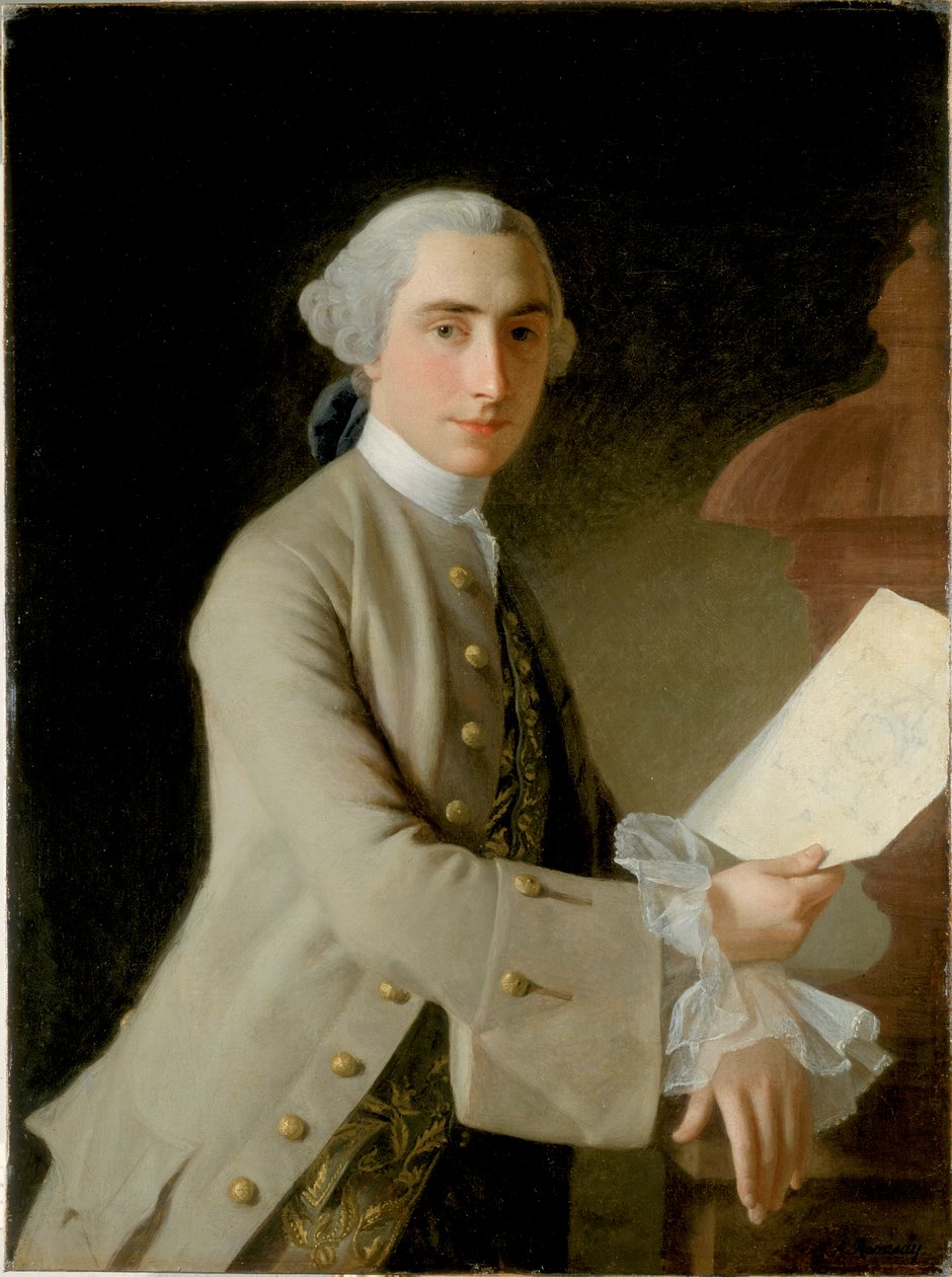 Porträt von James Adam, 1754 von Allan Ramsay