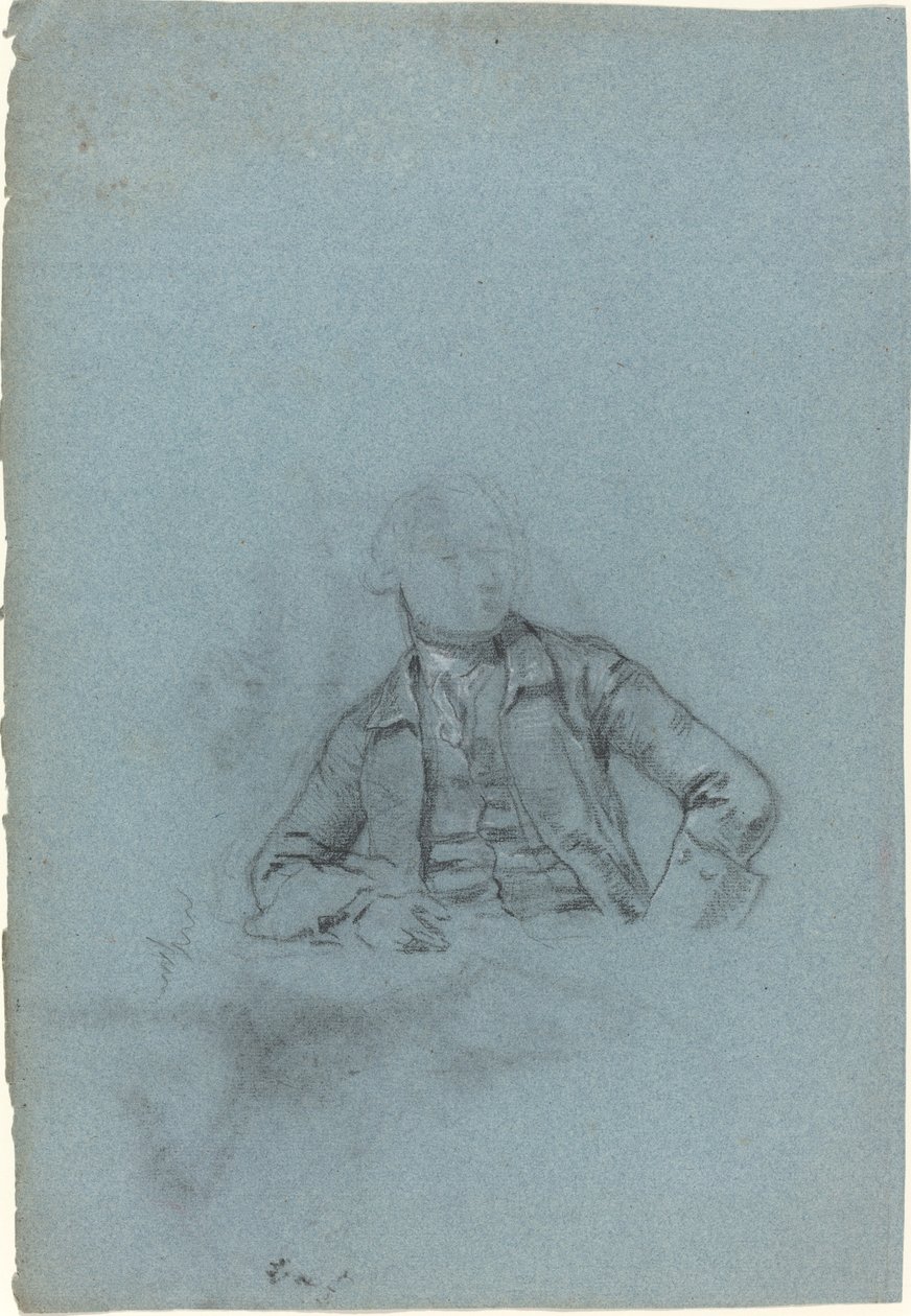 Studie eines sitzenden Mannes (recto) von Allan Ramsay