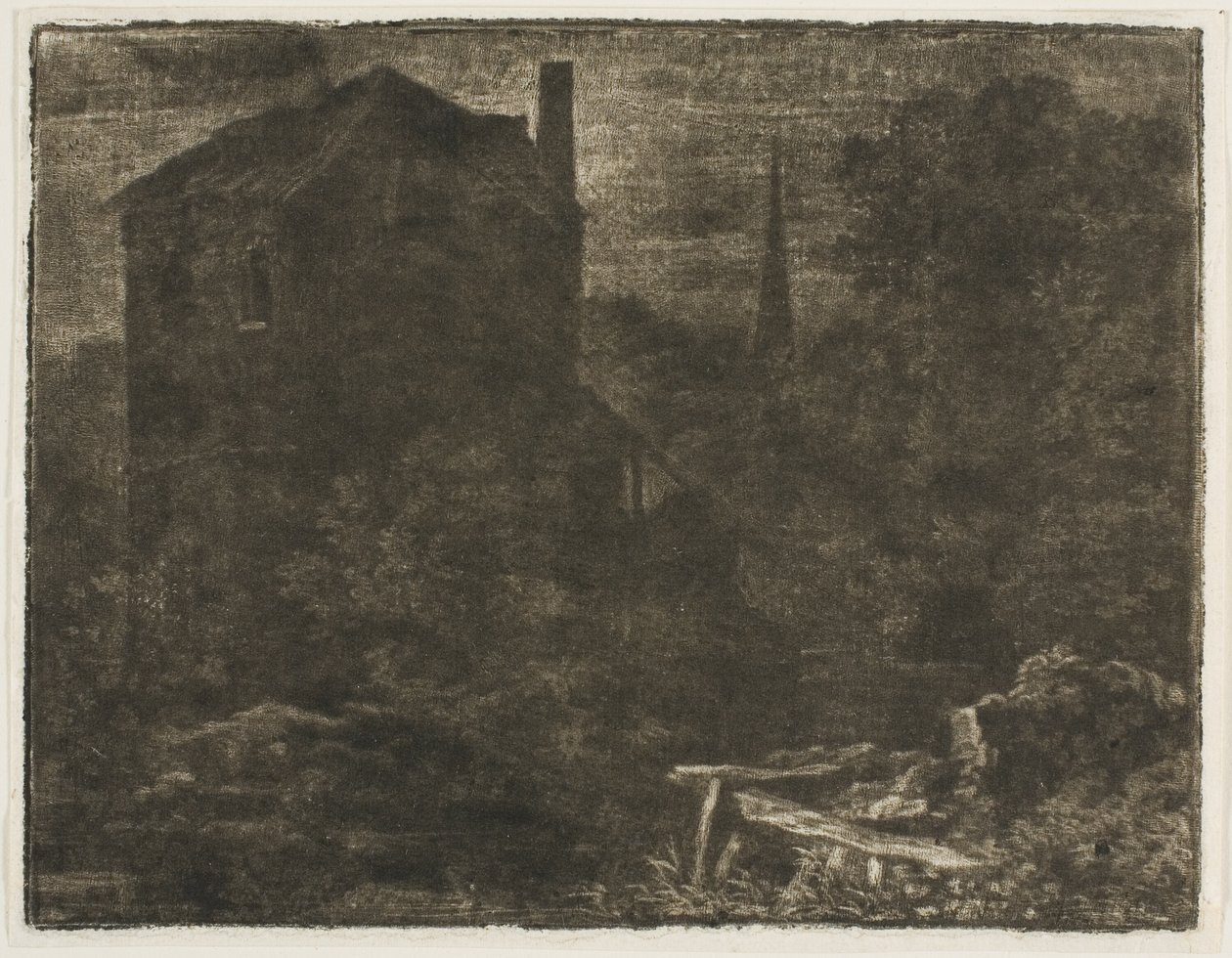 Landschaft im dunklen Stil von Allart van Everdingen