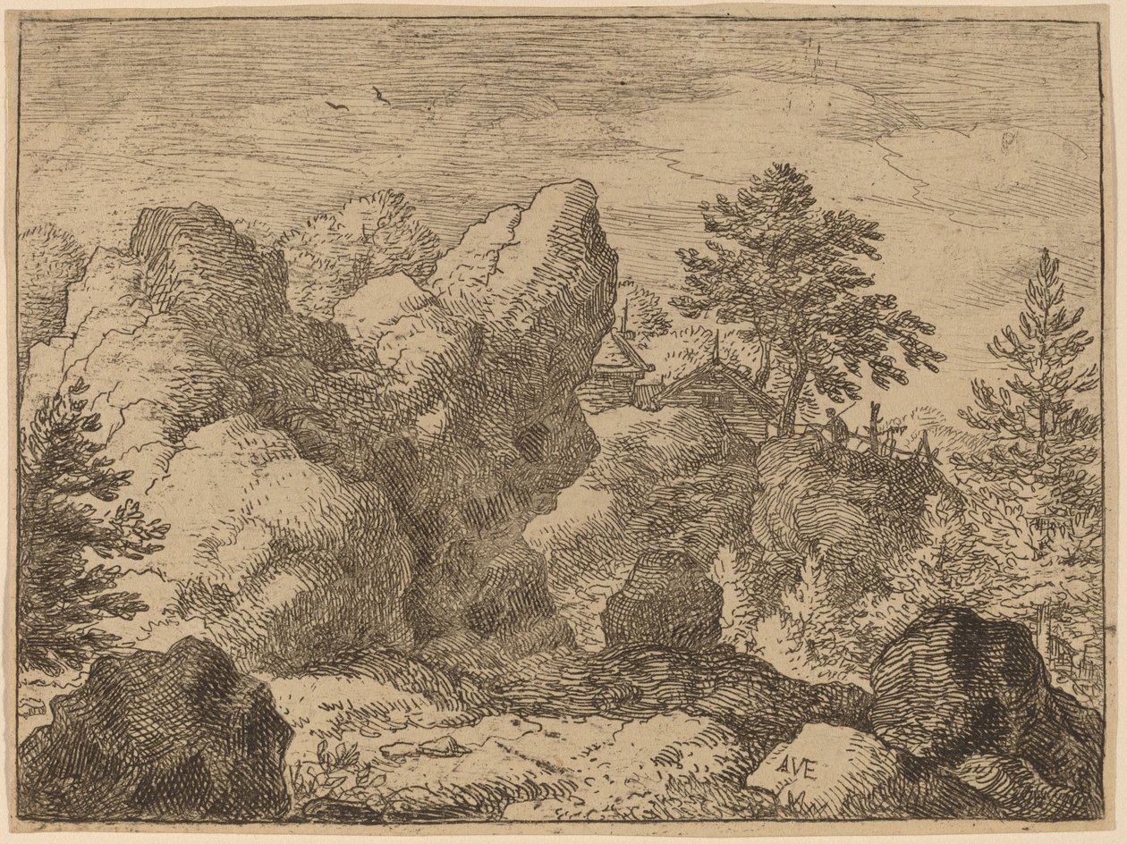 Der spitze Felsen von Allart van Everdingen