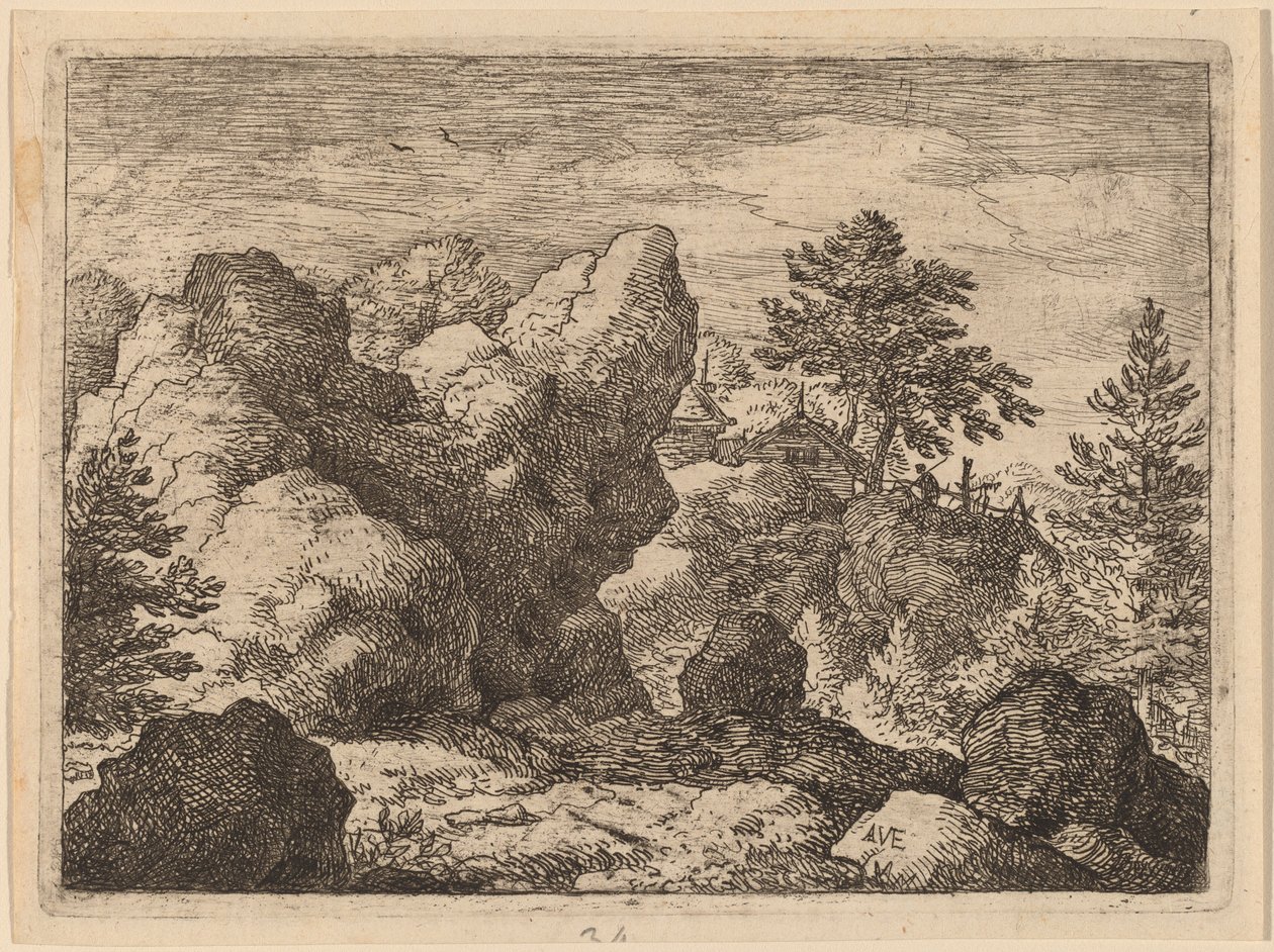 Der spitze Felsen von Allart van Everdingen