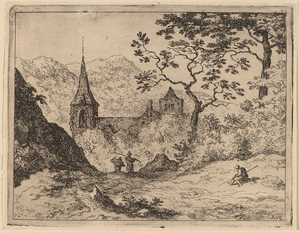 Der Kirchturm von Allart van Everdingen