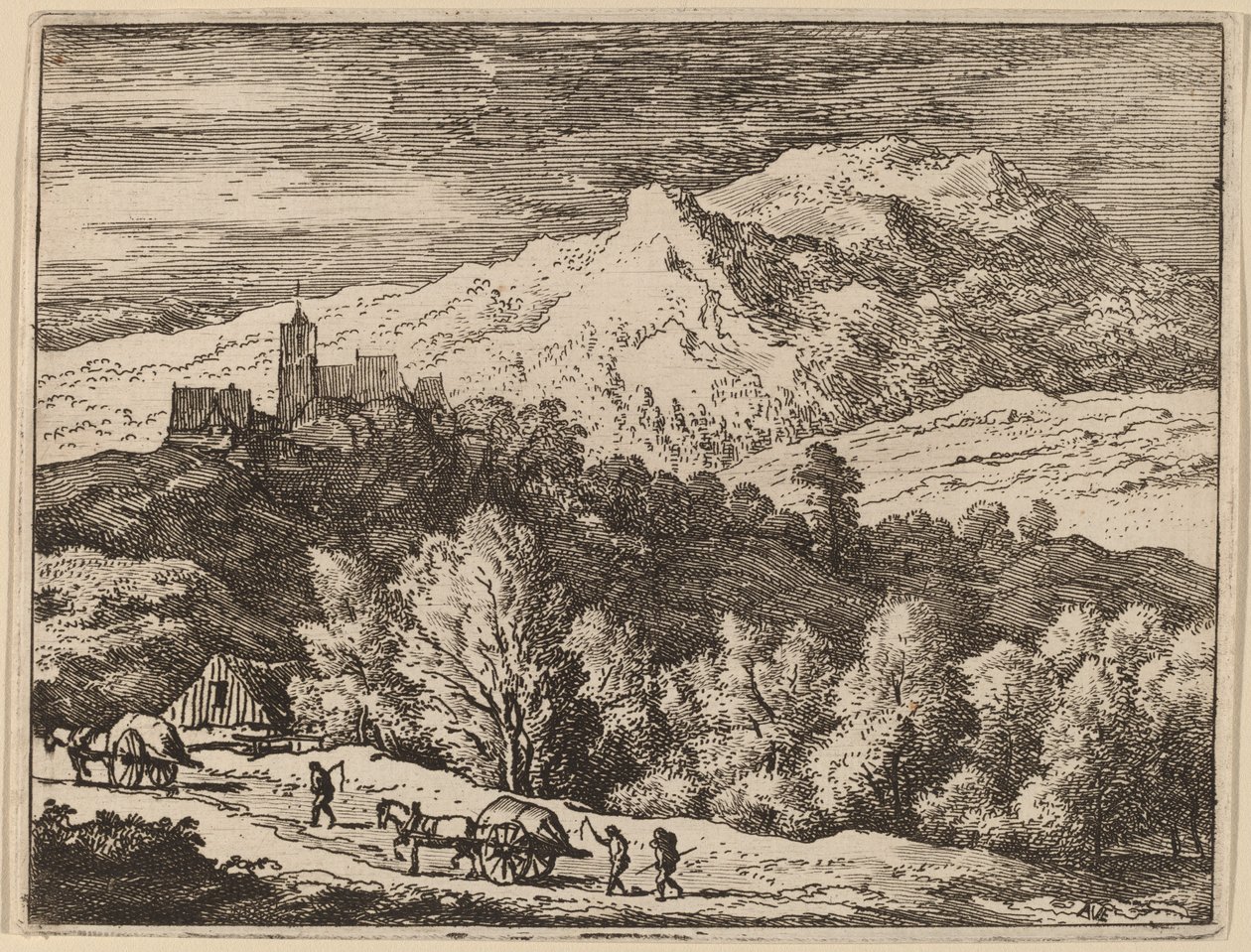 Zwei Karren von Allart van Everdingen