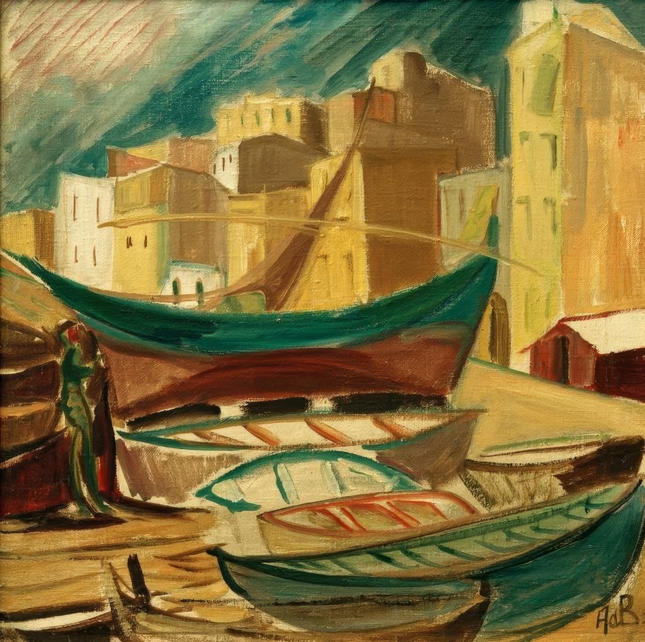 Schiffe im Hafen von Tarragona von Alma Del Banco