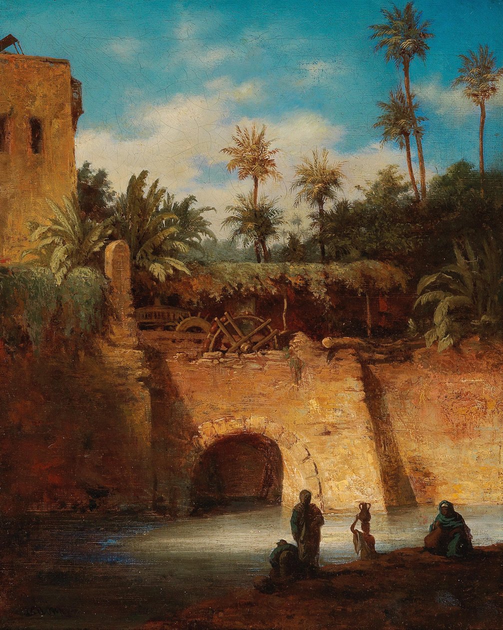 Wasserträger bei der Mühle von Alois Schonn