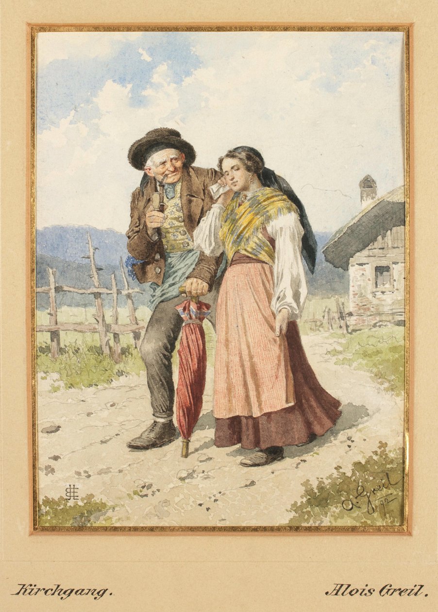 Kirchgang von Alois Greil