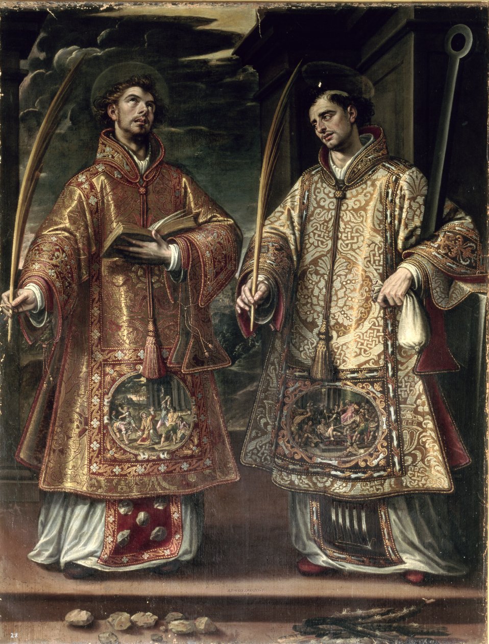 St. Laurentius und St. Stephan, 1580 von Alonso Sánchez Coello