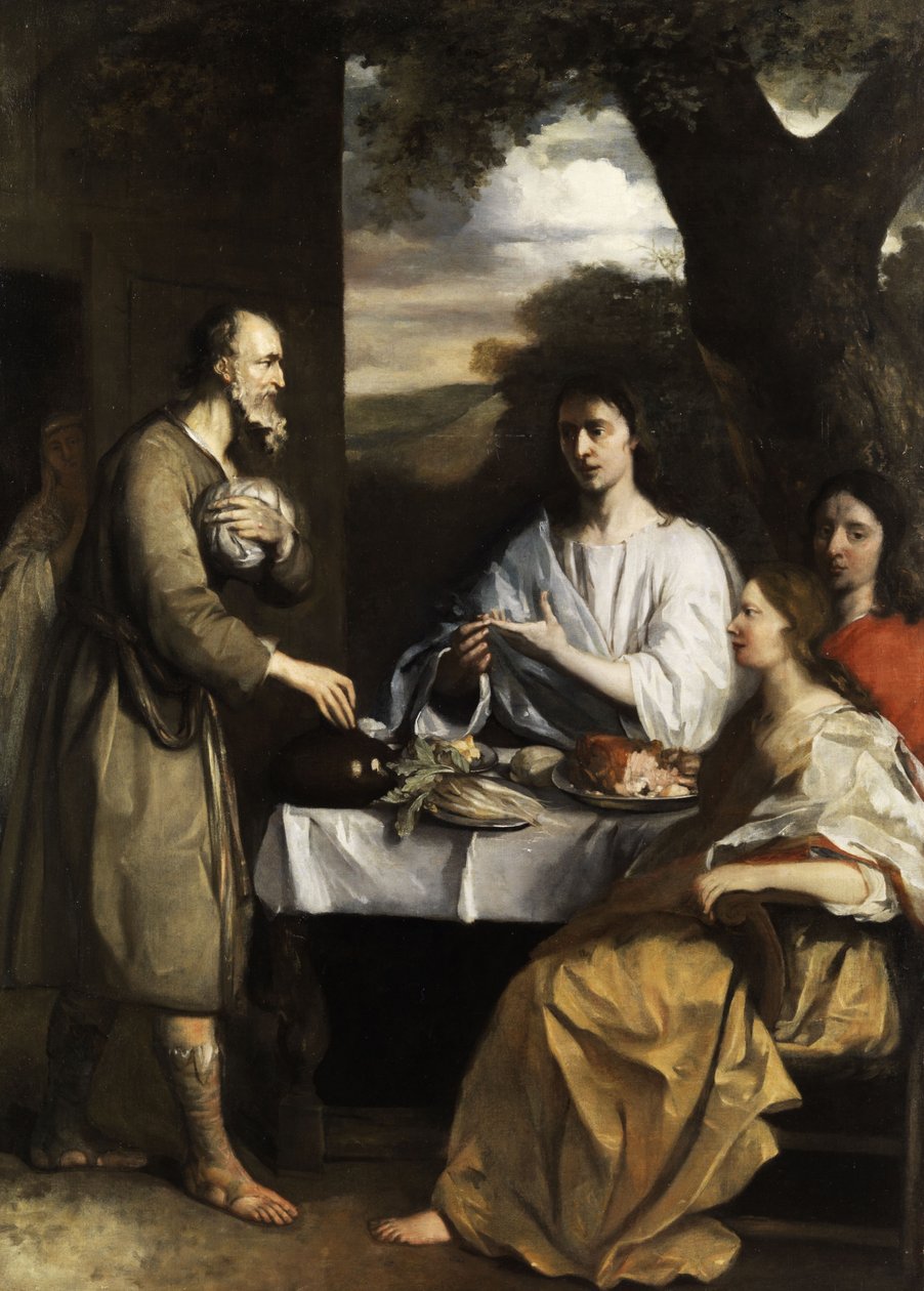 Abraham bewirtet die drei Engel von Alonso del Arco