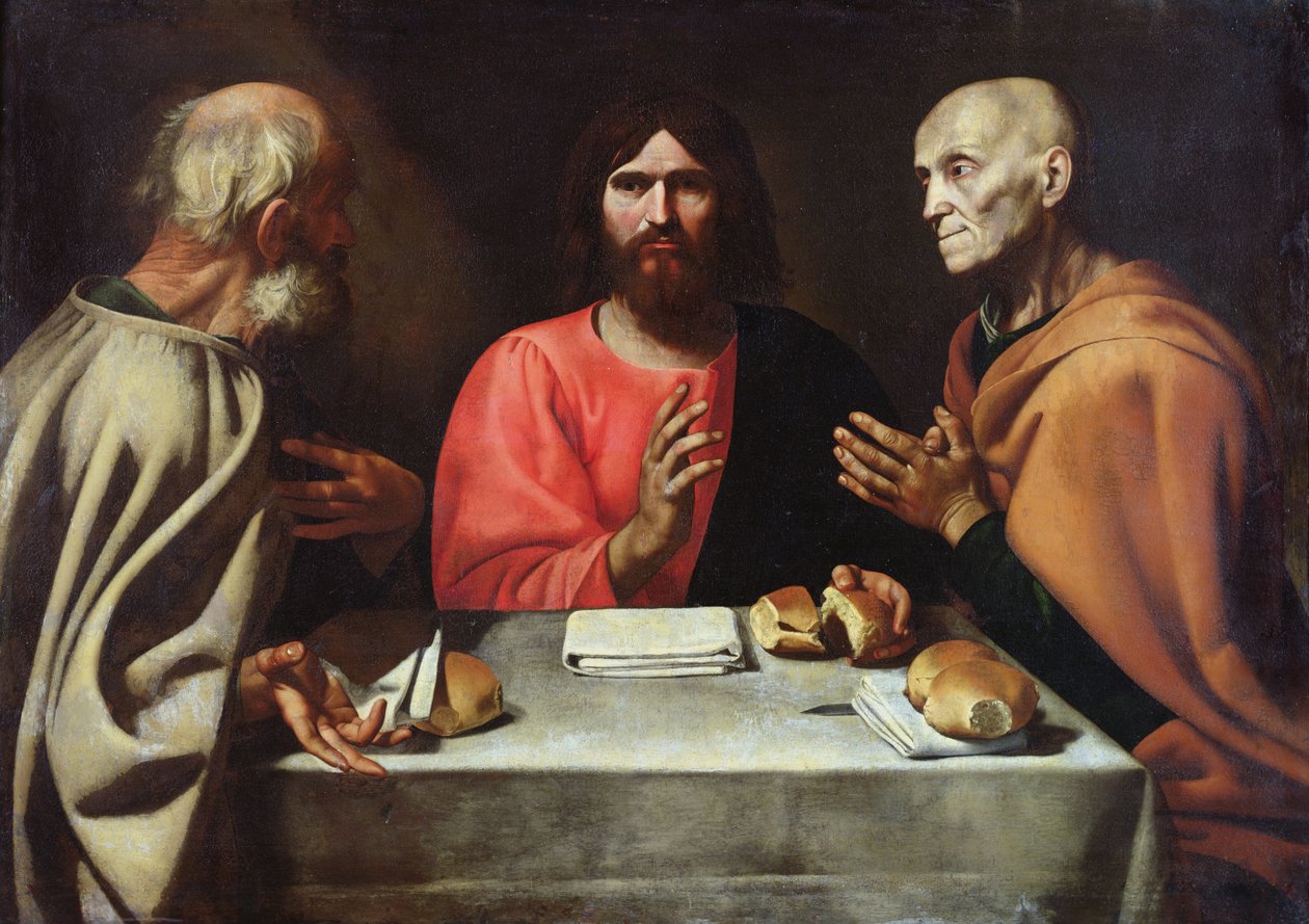 Das Abendmahl in Emmaus, ca. 1610 von Alonso Rodriguez