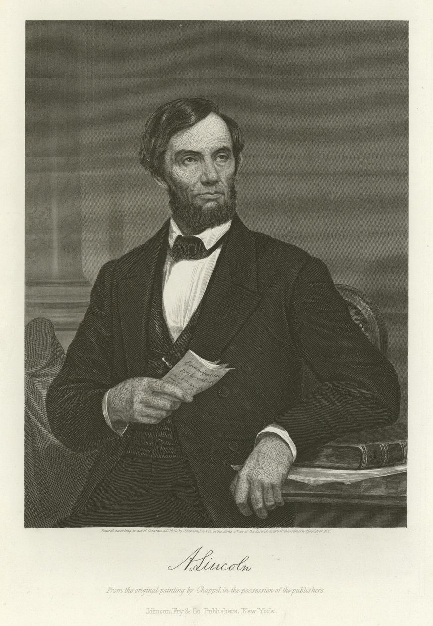 Abraham Lincoln von Alonzo Chappel