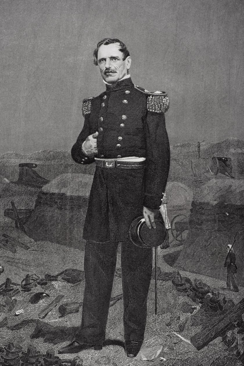 Porträt von General James Shield von Alonzo Chappel