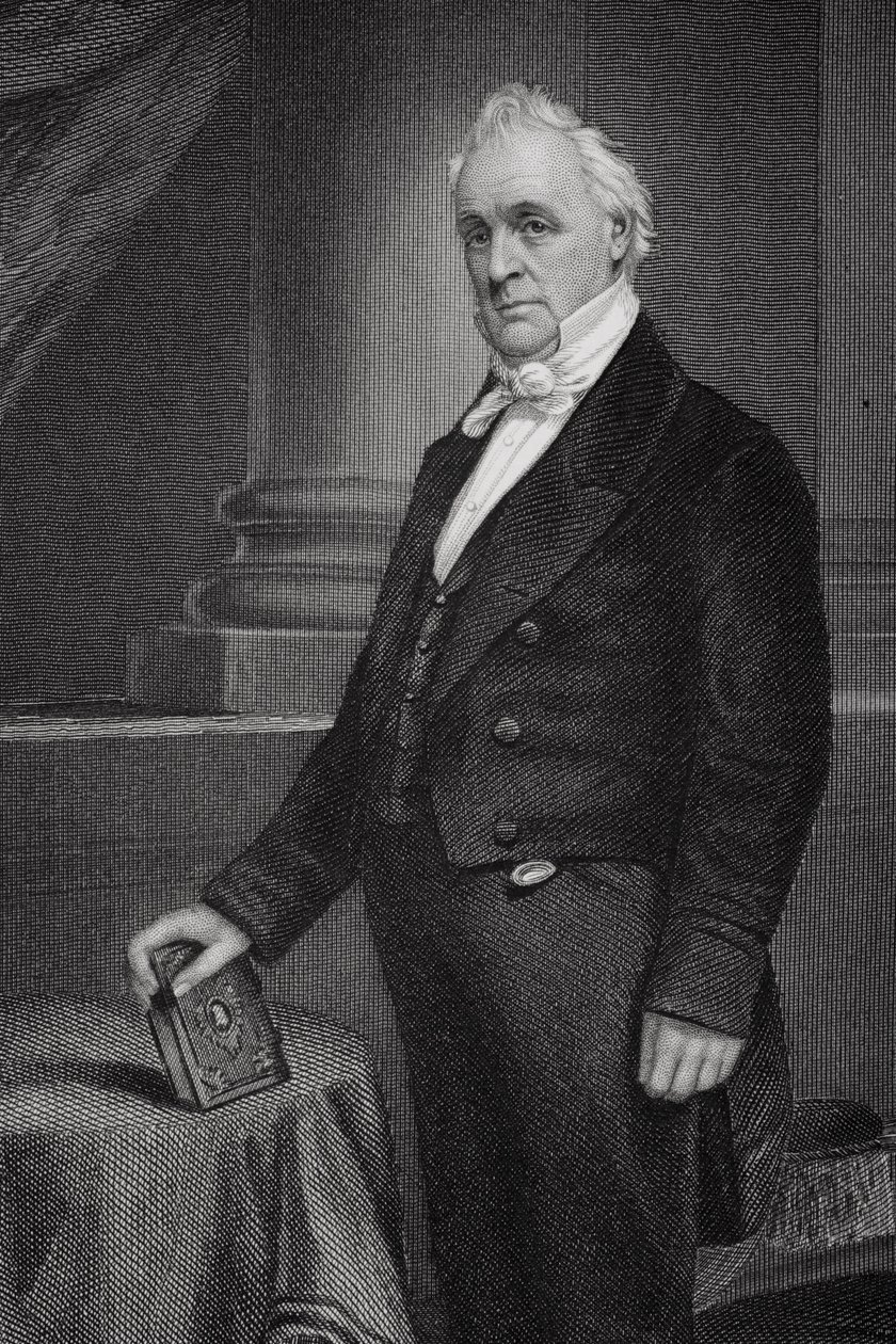 Porträt von James Buchanan (1791-1868) (Detail) von Alonzo Chappel