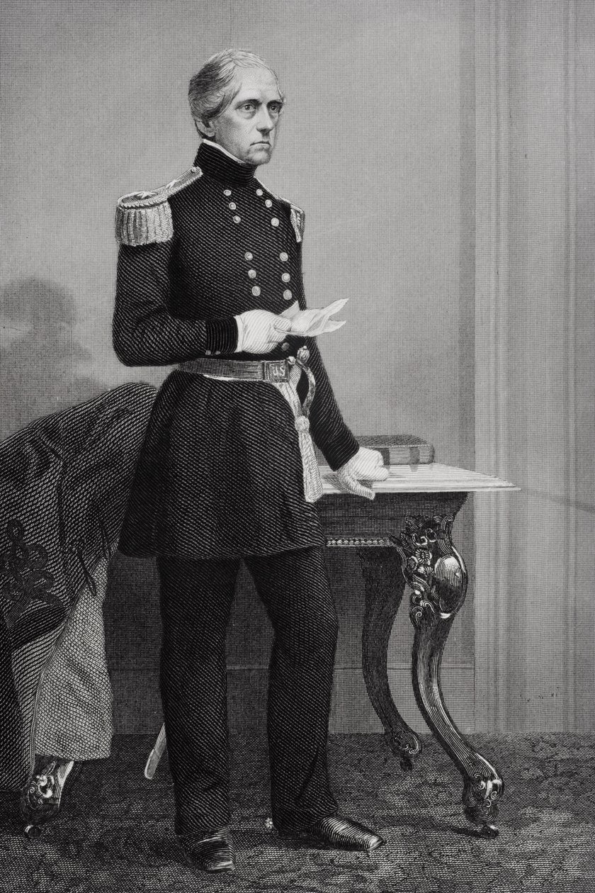 Porträt von John Ellis Wool von Alonzo Chappel