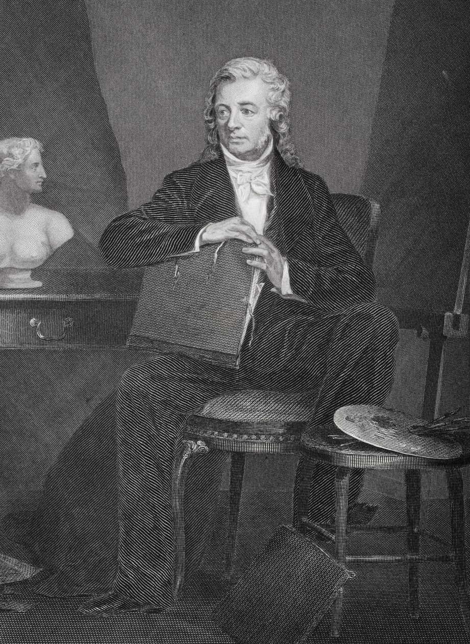 Porträt von Washington Allston (1779-1843) von Alonzo Chappel