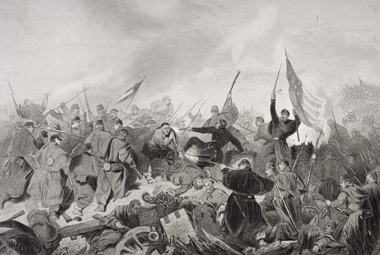 Die Eroberung von Fort Donelson, Dover, Tennessee 1862 von Alonzo Chappel