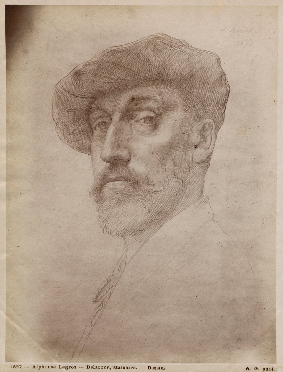 Clovis Delacoux, Bildhauer, 1899 von Alphonse Legros