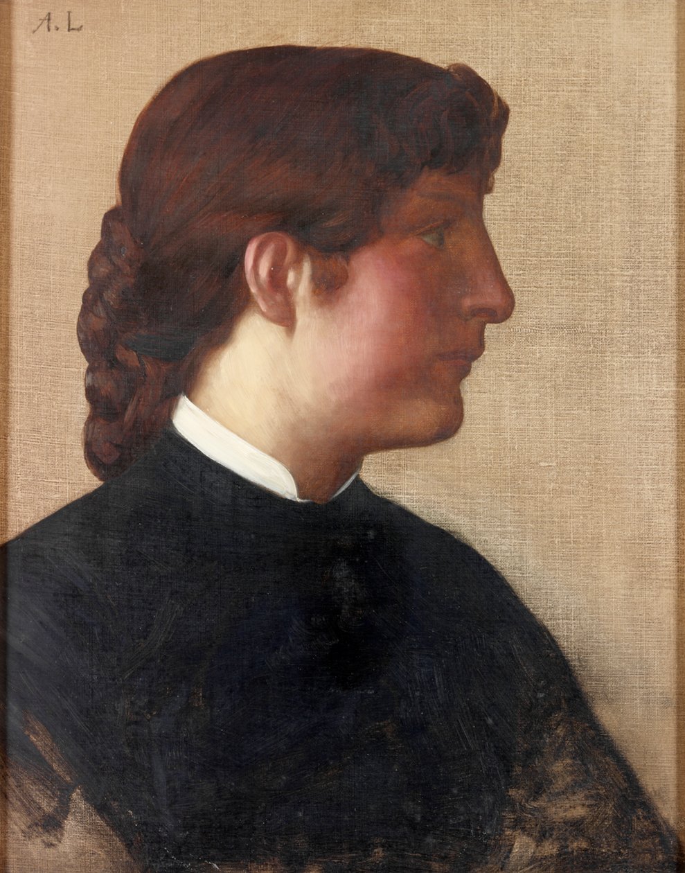 Porträt einer Dame, ca. 1879 von Alphonse Legros