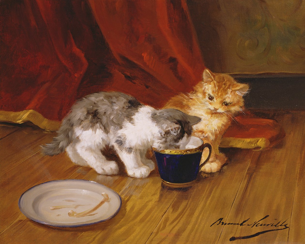 Teestunde von Alphonse Marie de Neuville