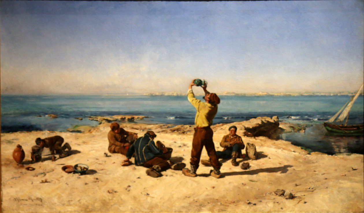 Das Frühstück der Fischer von Alphonse Moutte