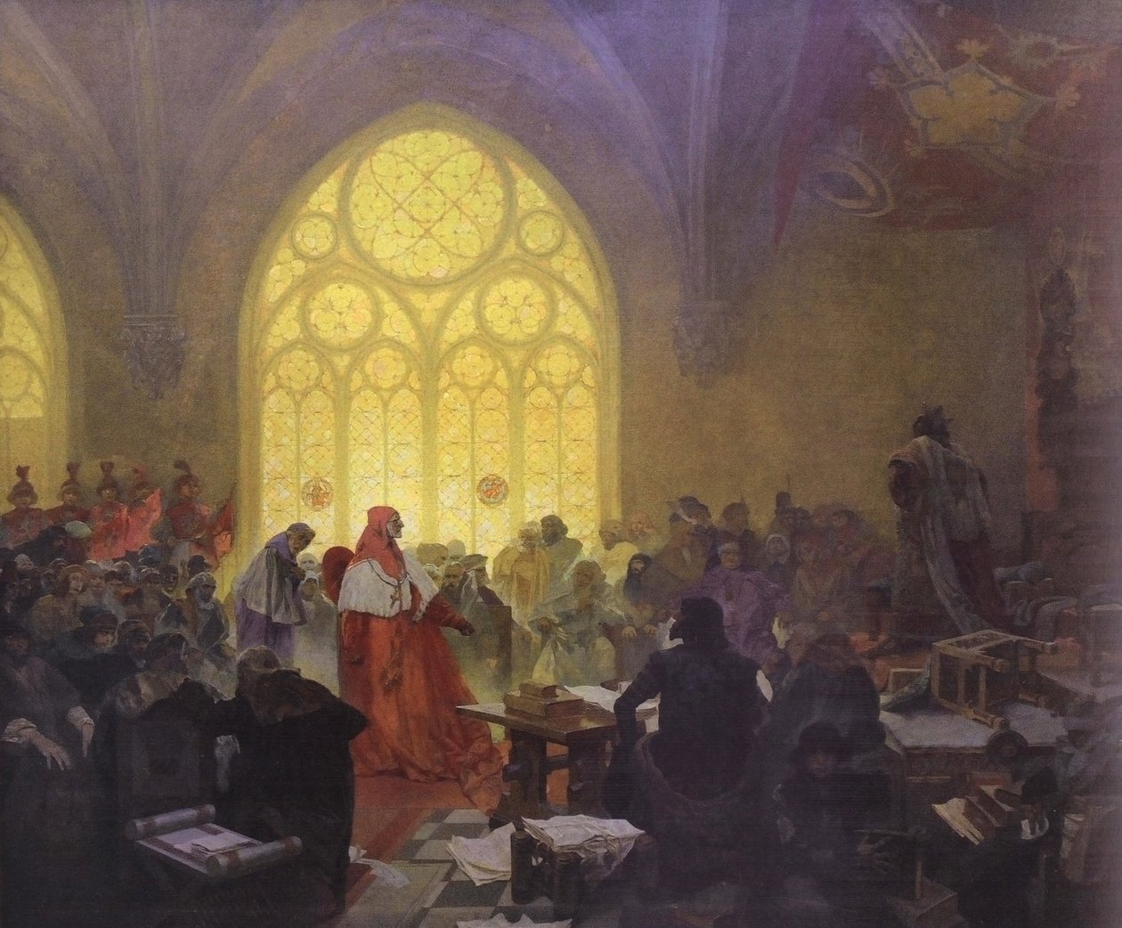 Jiri z Podebrad: König beider Nationen von Alphonse Mucha