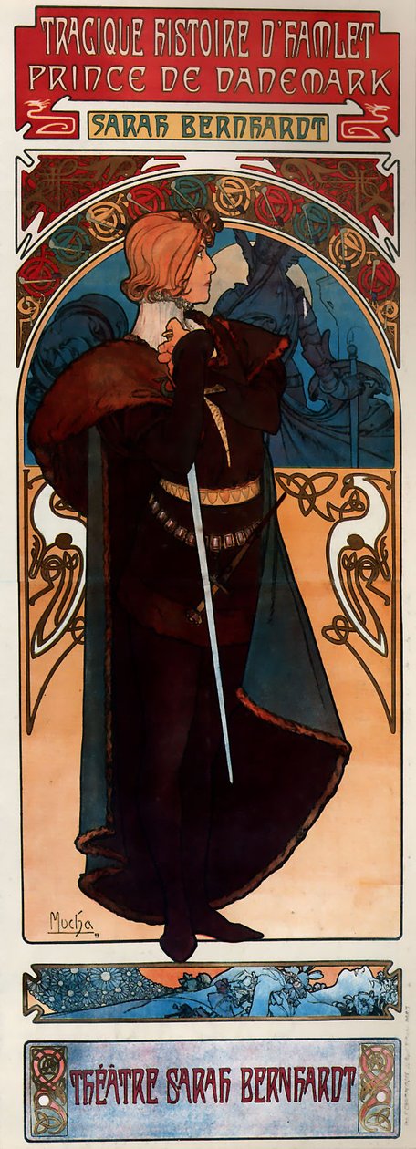 Hamlet von Alphonse Mucha