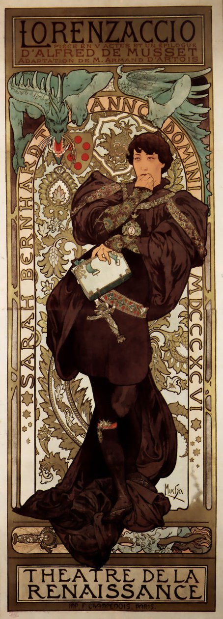 Lorenzaccio von Alphonse Mucha