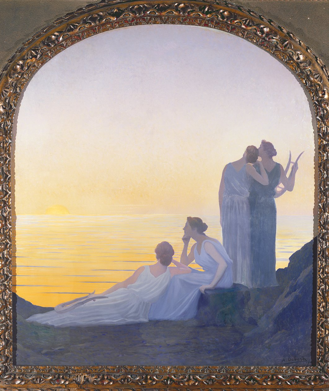 Ein Abend in alten Zeiten, 1908 von Alphonse Osbert