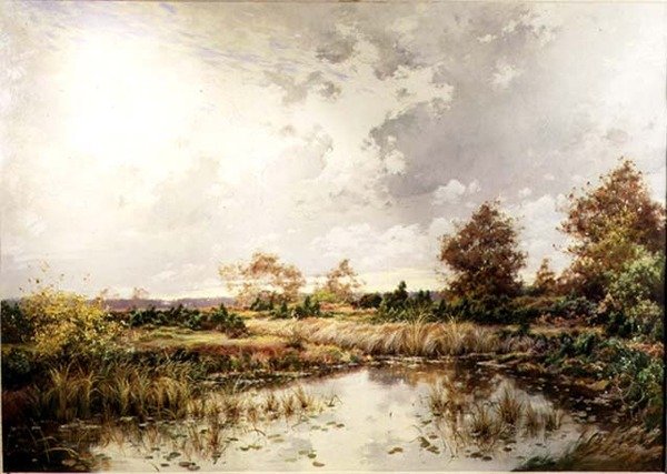 Der See von Alphonse Henri Mazard