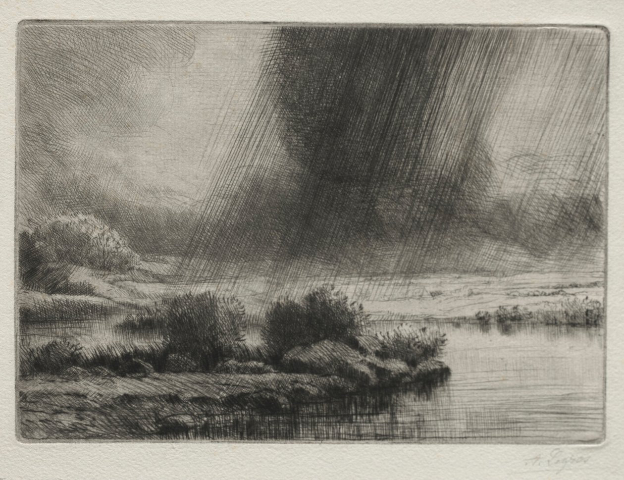 Ein Sturm von Alphonse Legros