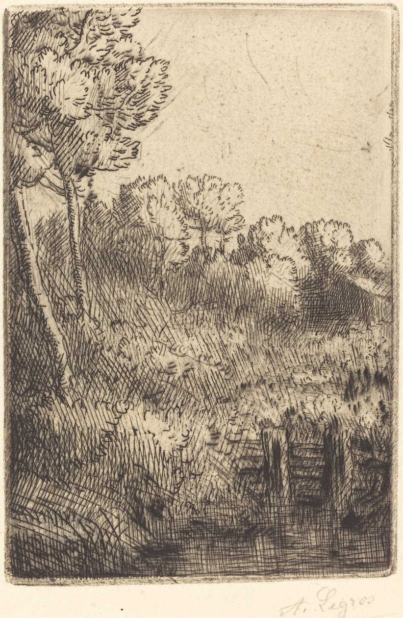 Entlang der Marne (Sur la Marne) von Alphonse Legros
