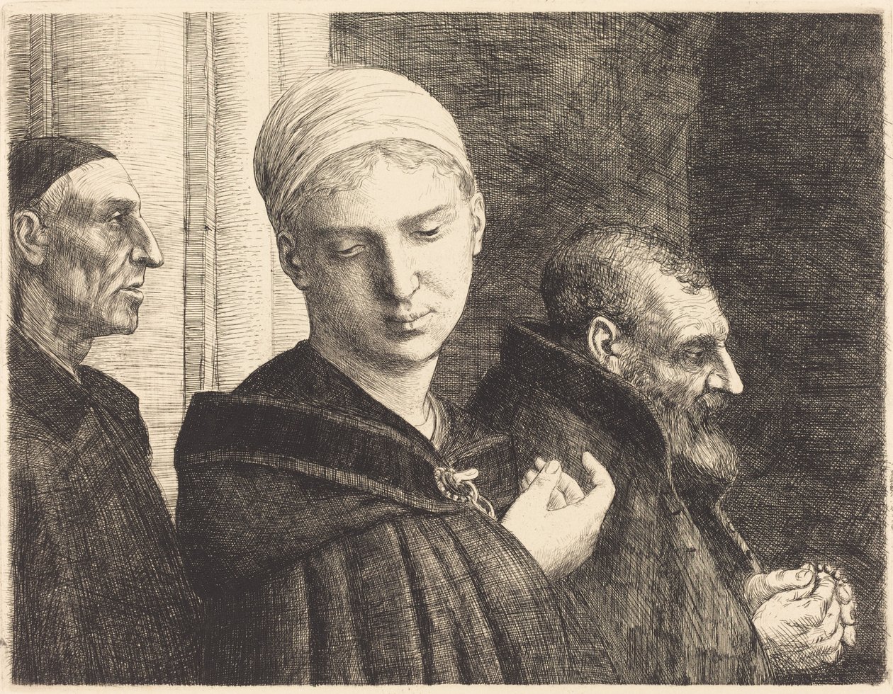 Taufe Le baptême von Alphonse Legros