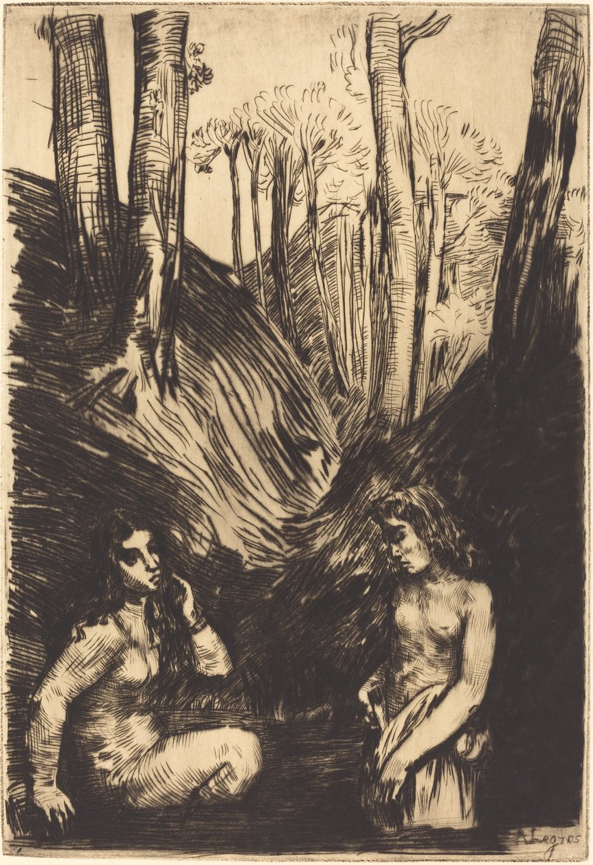Badende Les baigneuses von Alphonse Legros