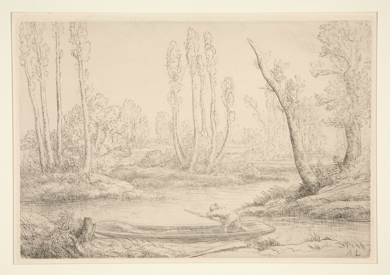 Ufer der Somme bei von Alphonse Legros