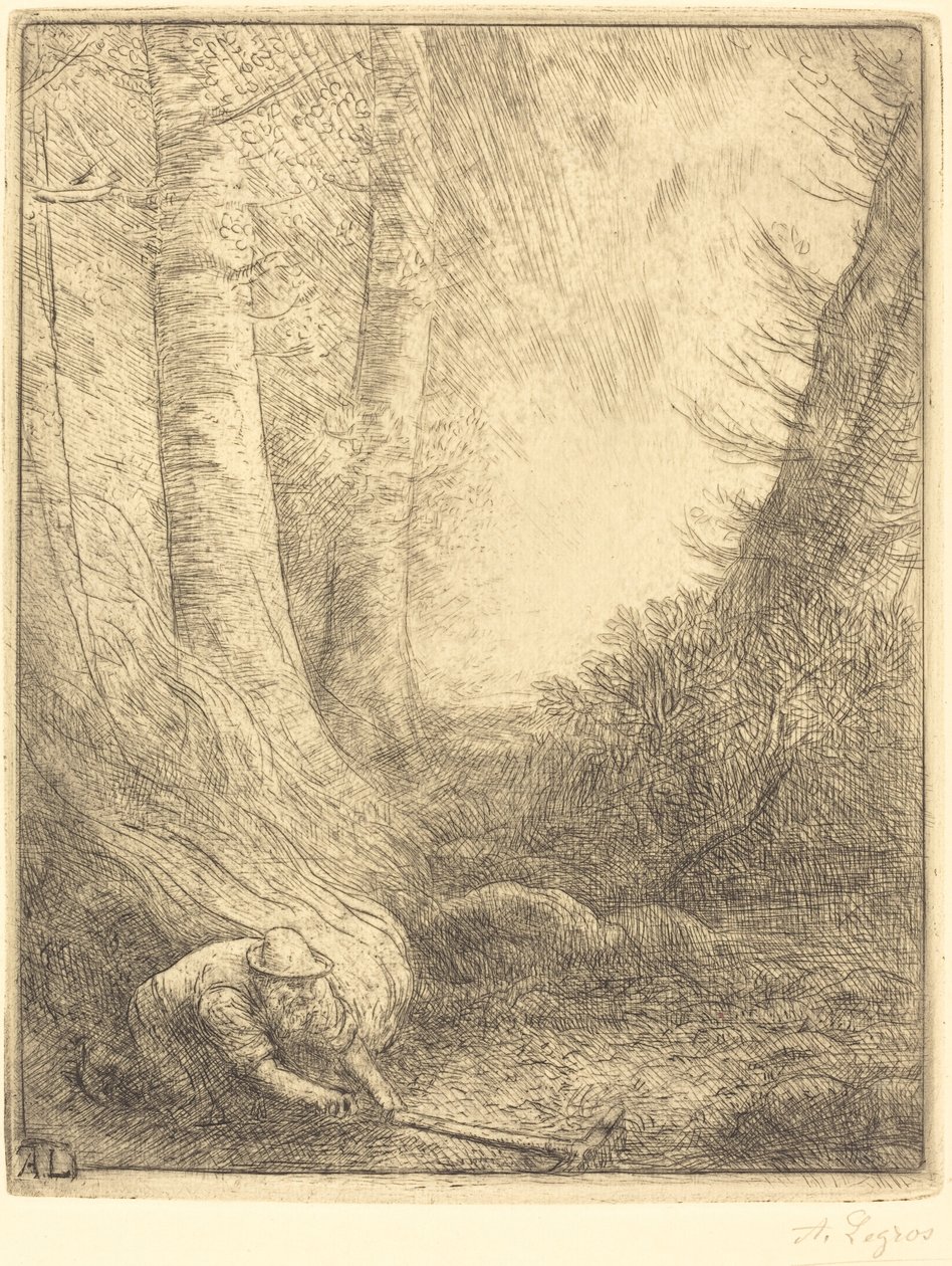 Grasbrennen von Alphonse Legros