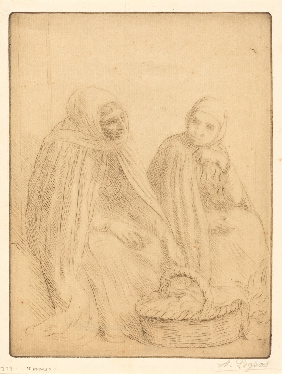 Eierverkäuferinnen, 1. Platte von Alphonse Legros