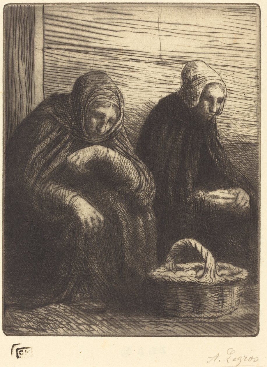 Eierverkäuferinnen, 2. Platte von Alphonse Legros