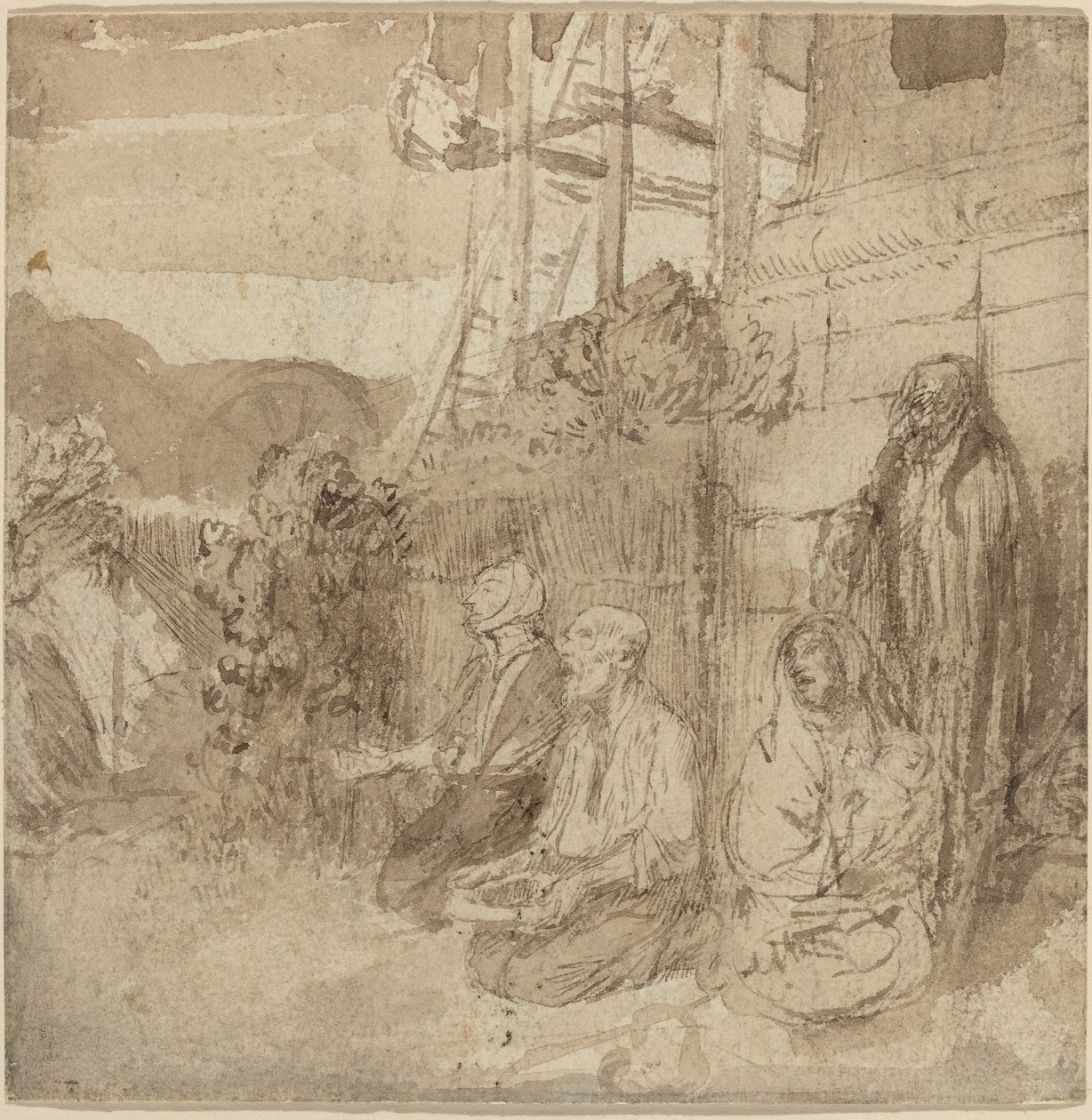 Englische Bettler von Alphonse Legros