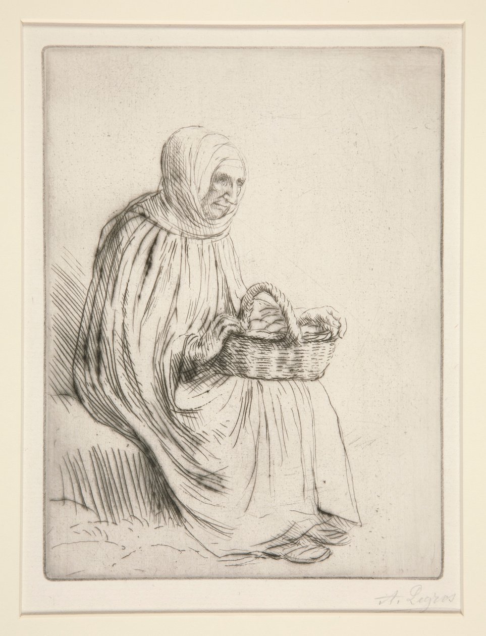 Marktfrau von Alphonse Legros