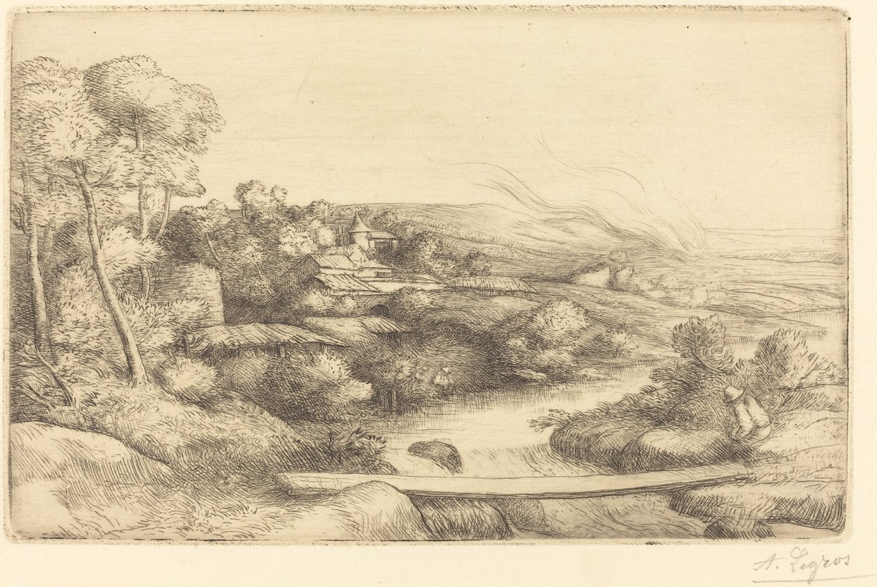 Fußgängerbrücke La passerelle von Alphonse Legros