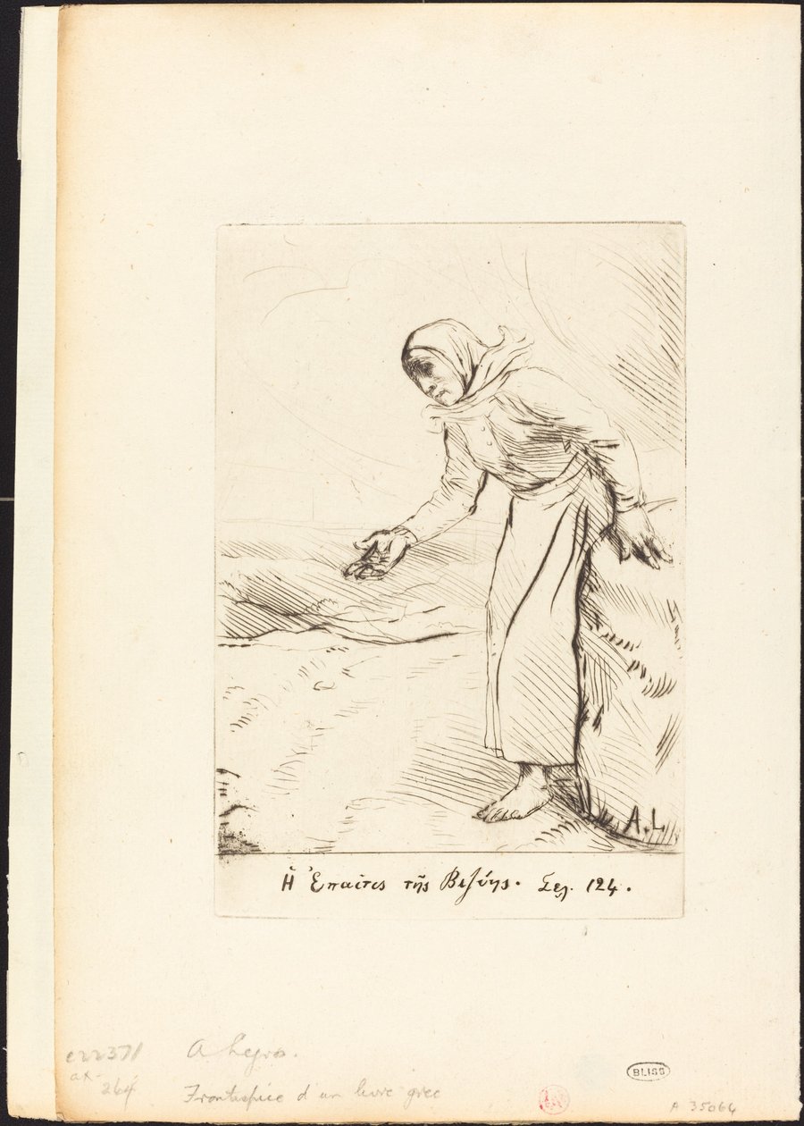 Frontispiz Die Bettlerin von Veze von Alphonse Legros