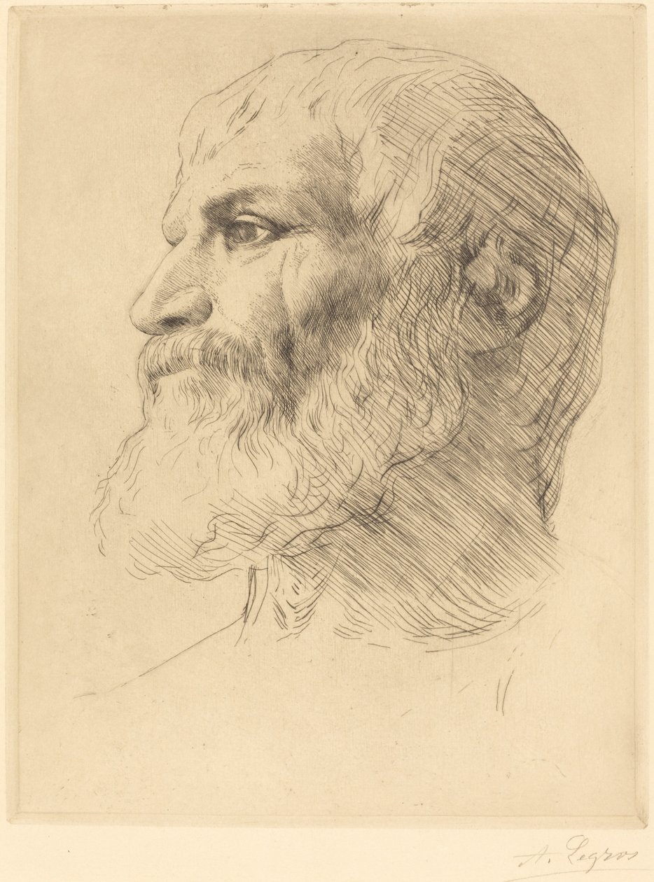 Kopf eines Soulioten (Tête de Souliote) von Alphonse Legros