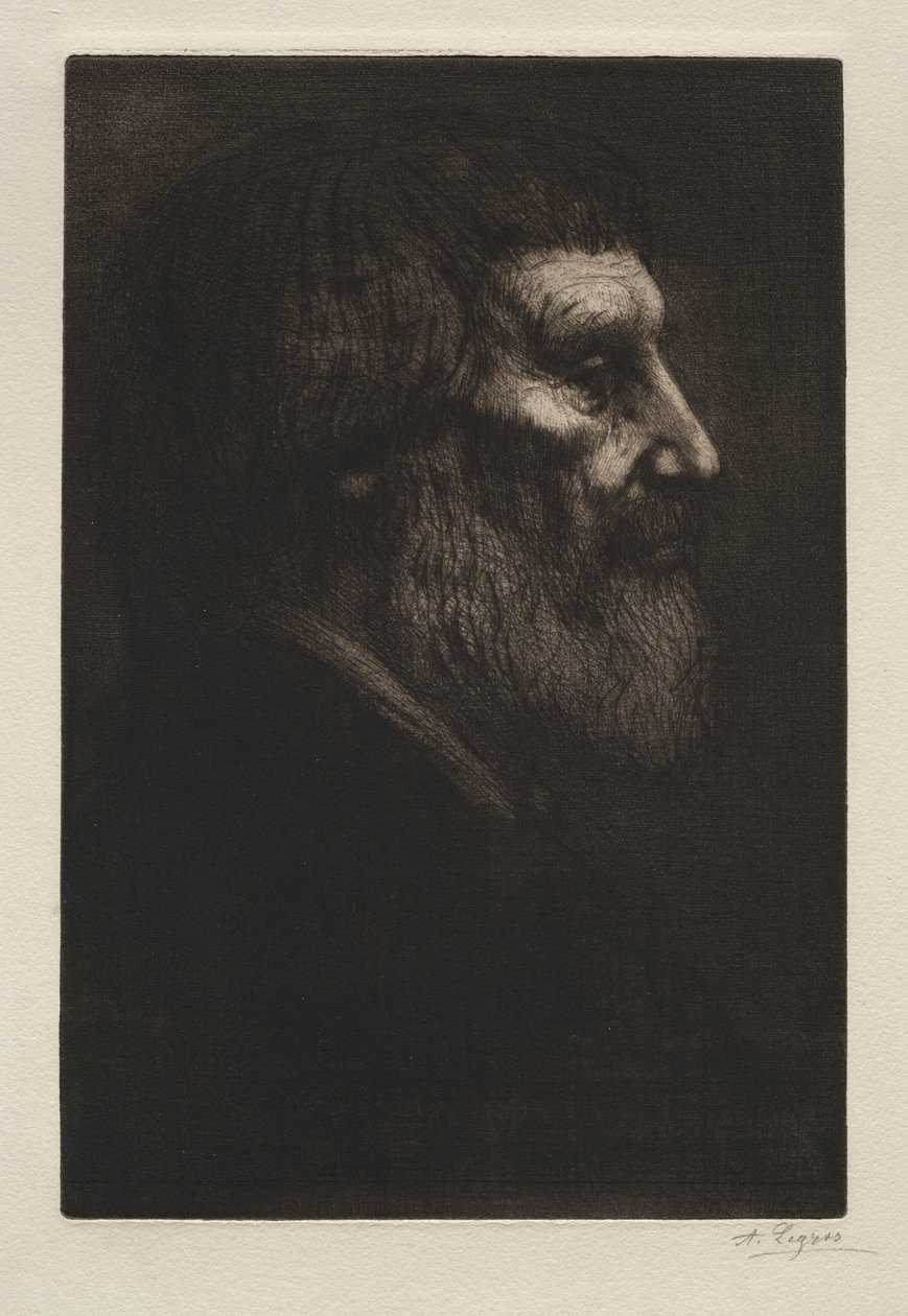 Kopf eines Mannes von Alphonse Legros