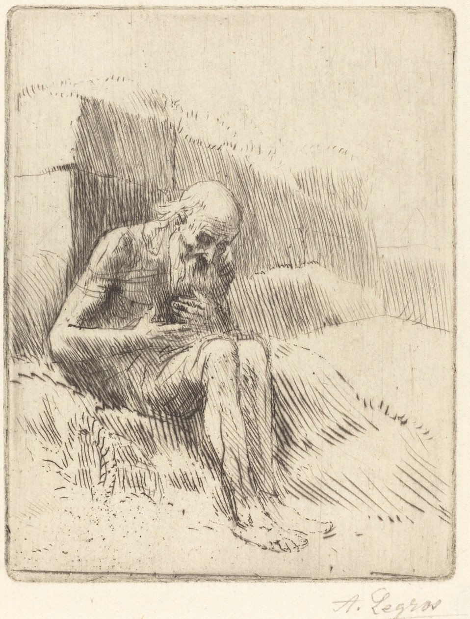 Hiob, 2. Tafel von Alphonse Legros
