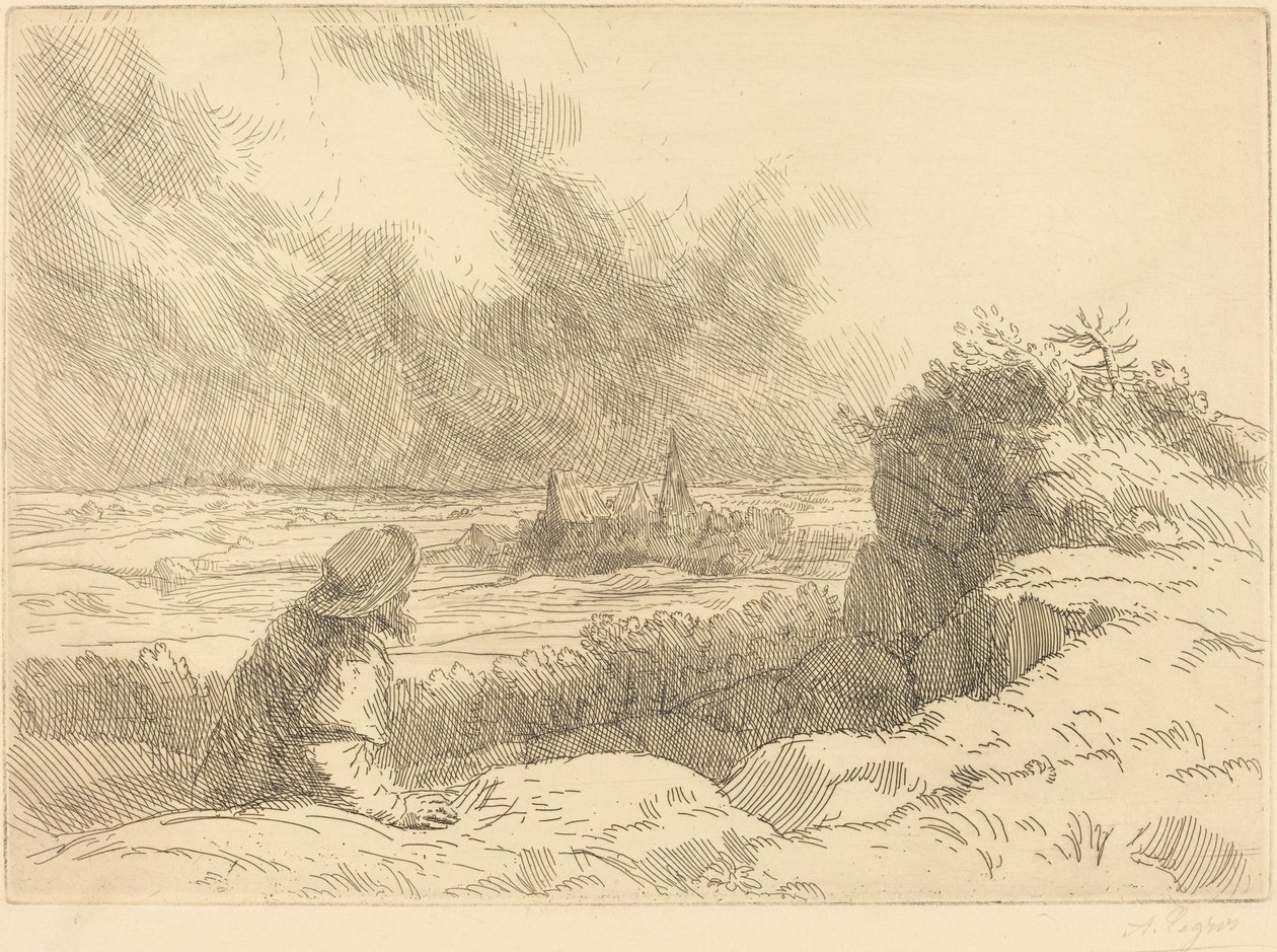 Landschaft Paysage von Alphonse Legros